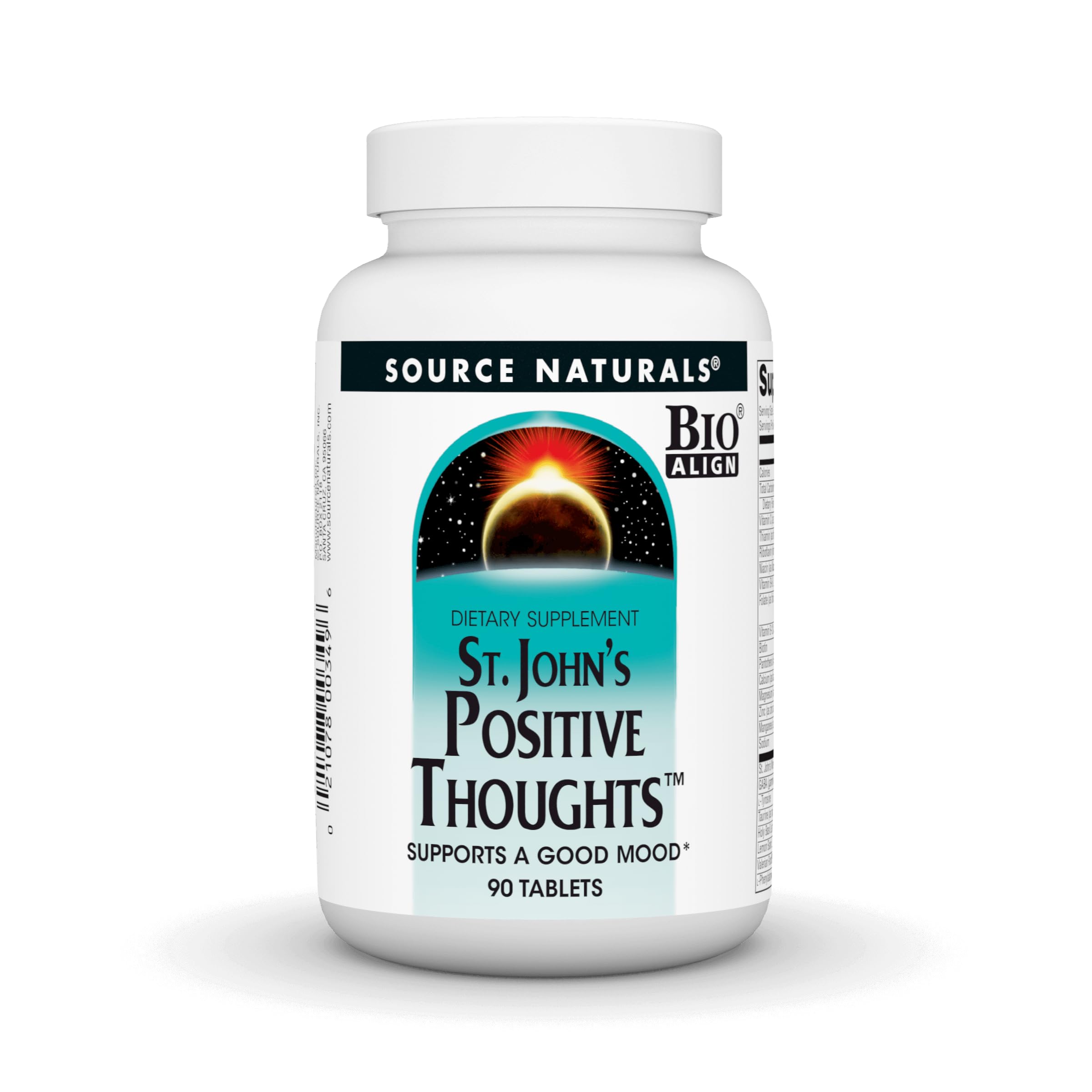 Source Naturals St. John's Positive Thoughts – Mood Support, 90 Tablets