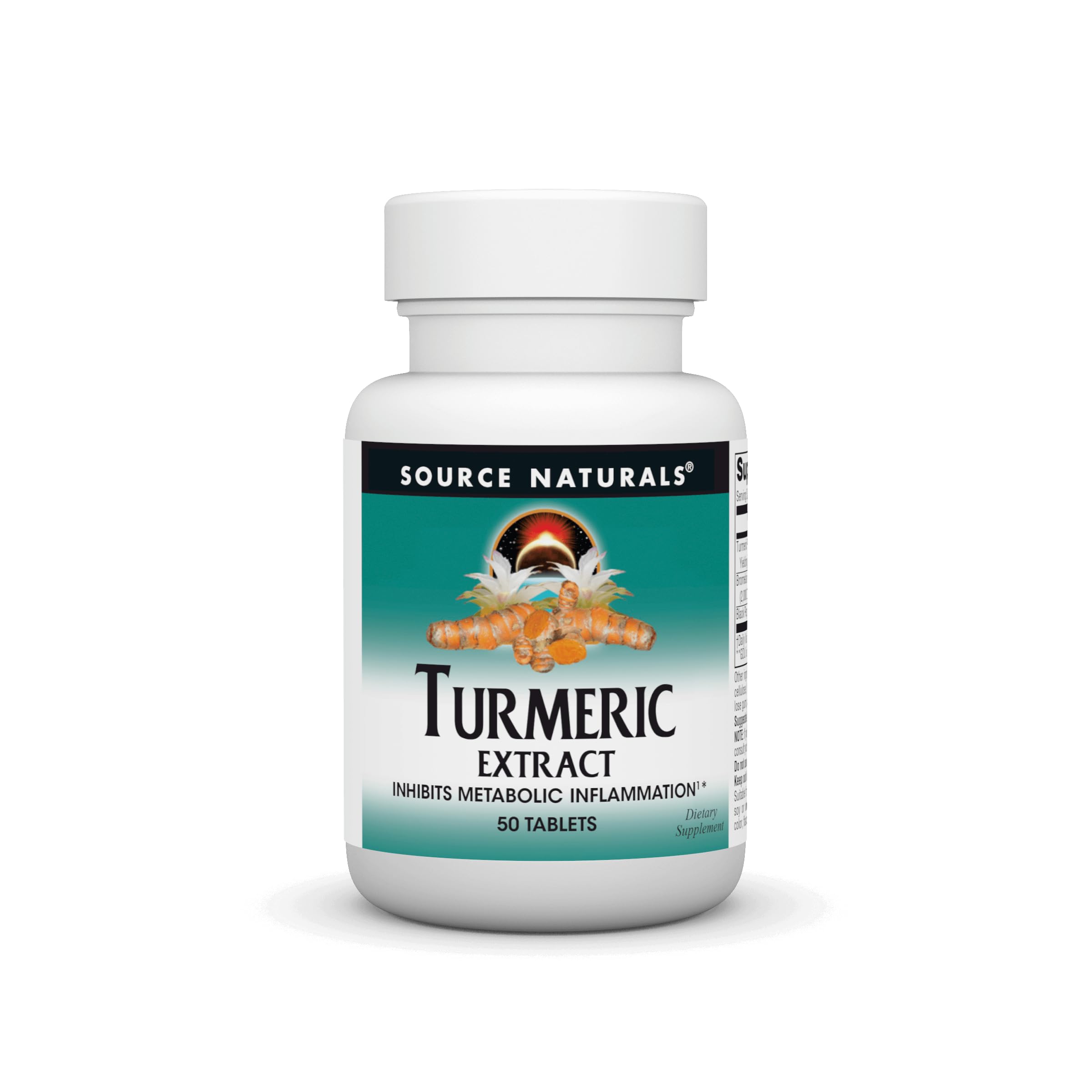 Source Naturals Turmeric Extract – Supports Healthy Inflammation – 50 Tablets