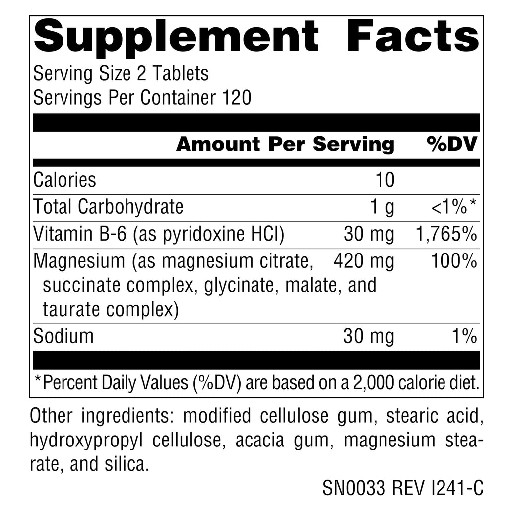 Source Naturals Ultra-Mag High-Efficiency Magnesium Complex - Maintains Muscle & Nerve Function - 240 Tablets