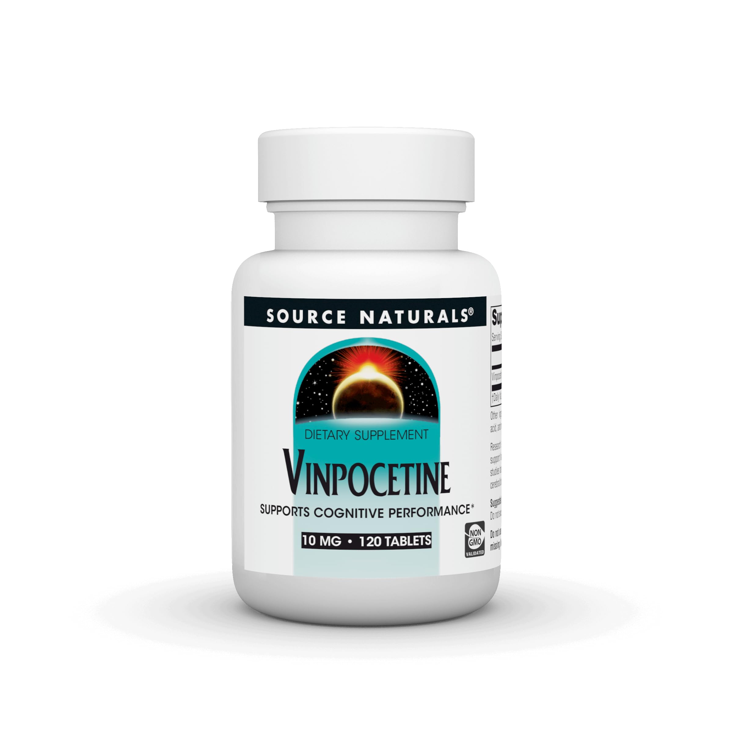 Source Naturals Vinpocetine 10 mg Tablets - 120 ct | Cognitive Support