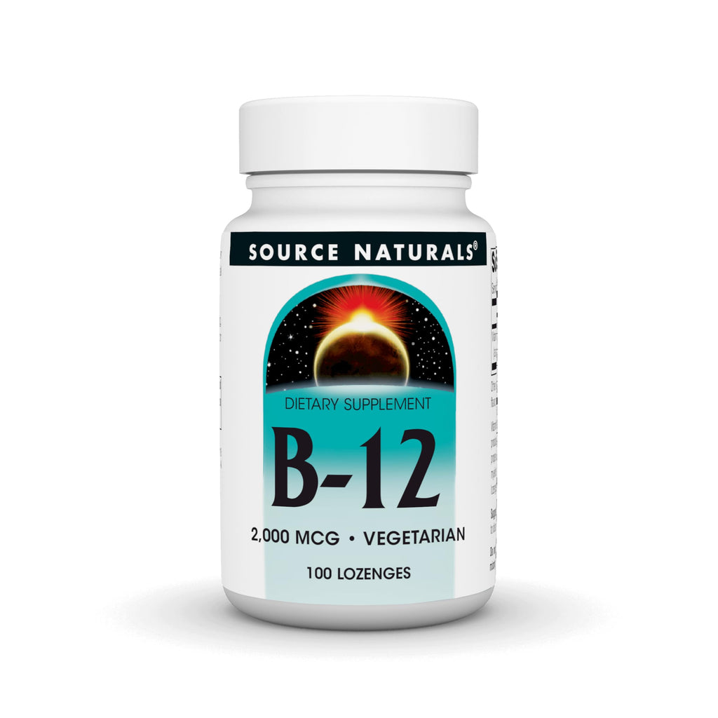 Source Naturals Vitamin B-12 2000 mcg - 100 Lozenges