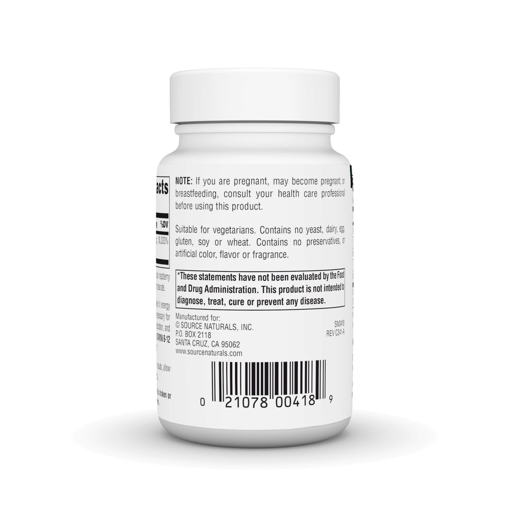 Source Naturals Vitamin B-12 2000 mcg - 100 Lozenges