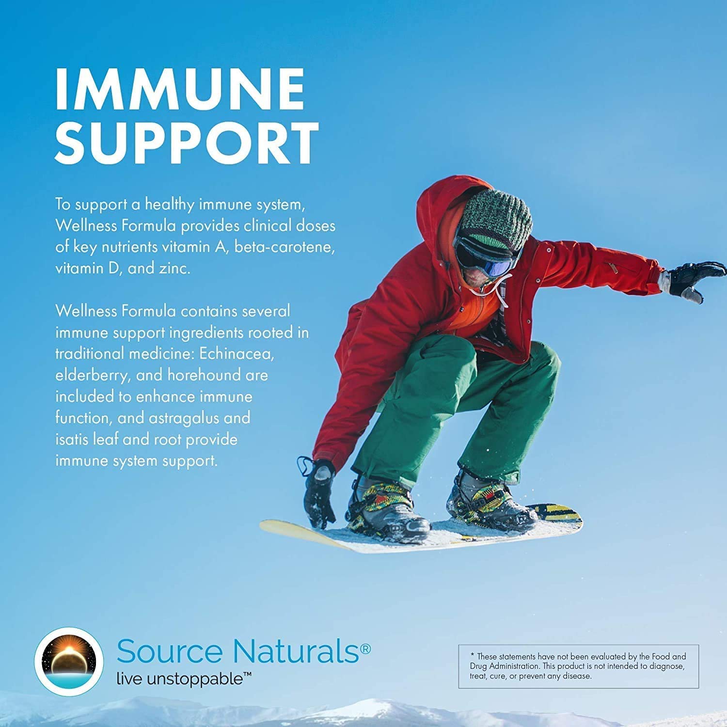 Source Naturals Wellness Formula 240 Capsules – Immune Support