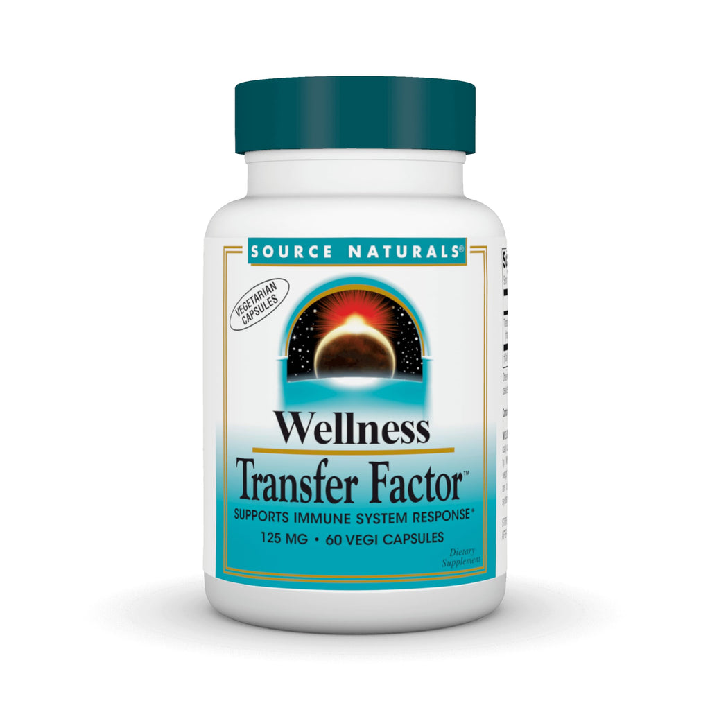 Source Naturals Wellness Transfer Factor 125 mg - 60 Veg Capsules | Immune Support