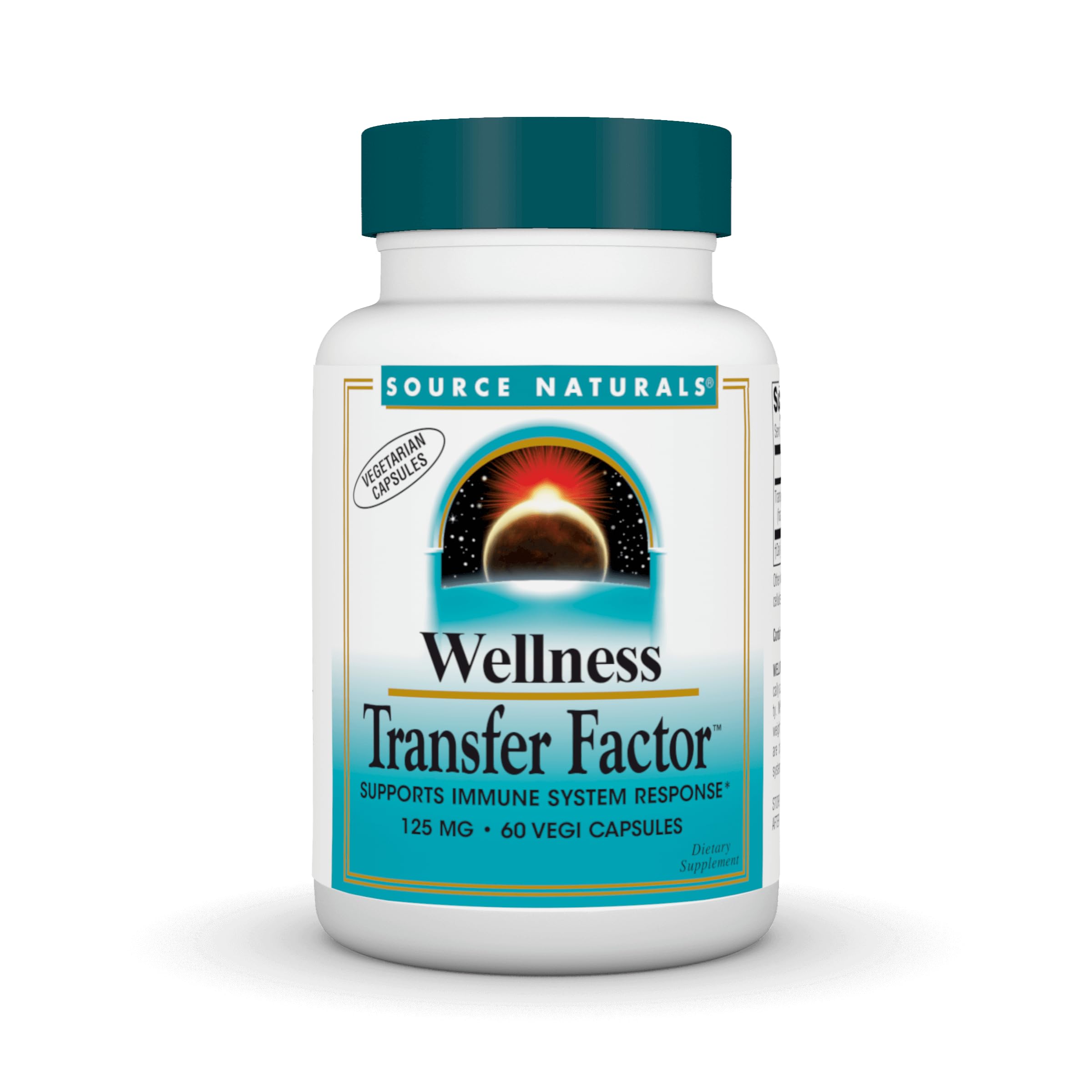 Source Naturals Wellness Transfer Factor 125 mg - 60 Veg Capsules | Immune Support