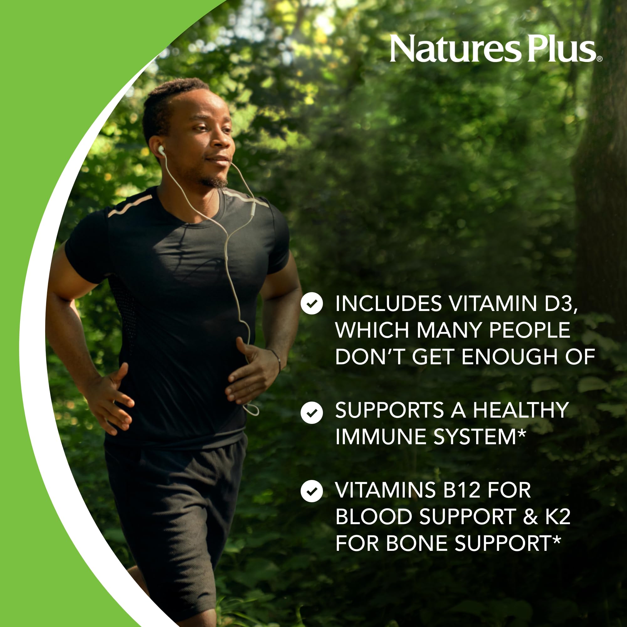 NaturesPlus Source of Life Gold Multivitamin – 180 Tablets | D3 & B12 | Blood, Bone & Immune Support | Vegetarian & Gluten Free | 60 Servings