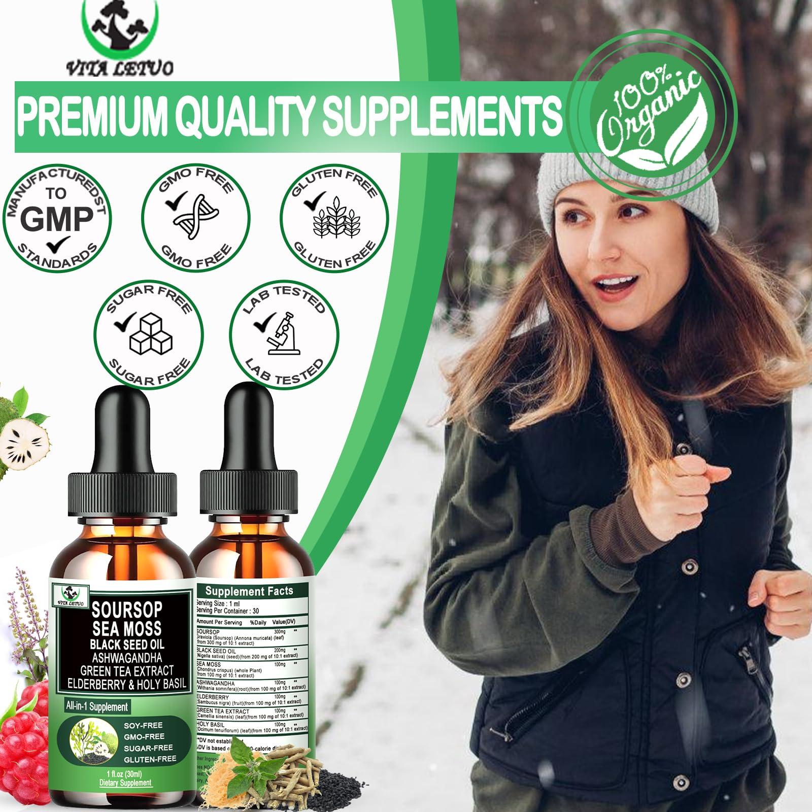 Soursop Drops – Immune & Digestive Support with Sea Moss & Superfoods