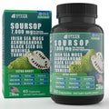 Soursop Graviola 20-in-1 Supplement – Sea Moss, Moringa, Turmeric, Black Seed Oil, Oregano, Ashwagandha | Vegan & Non-GMO | 60 Capsules