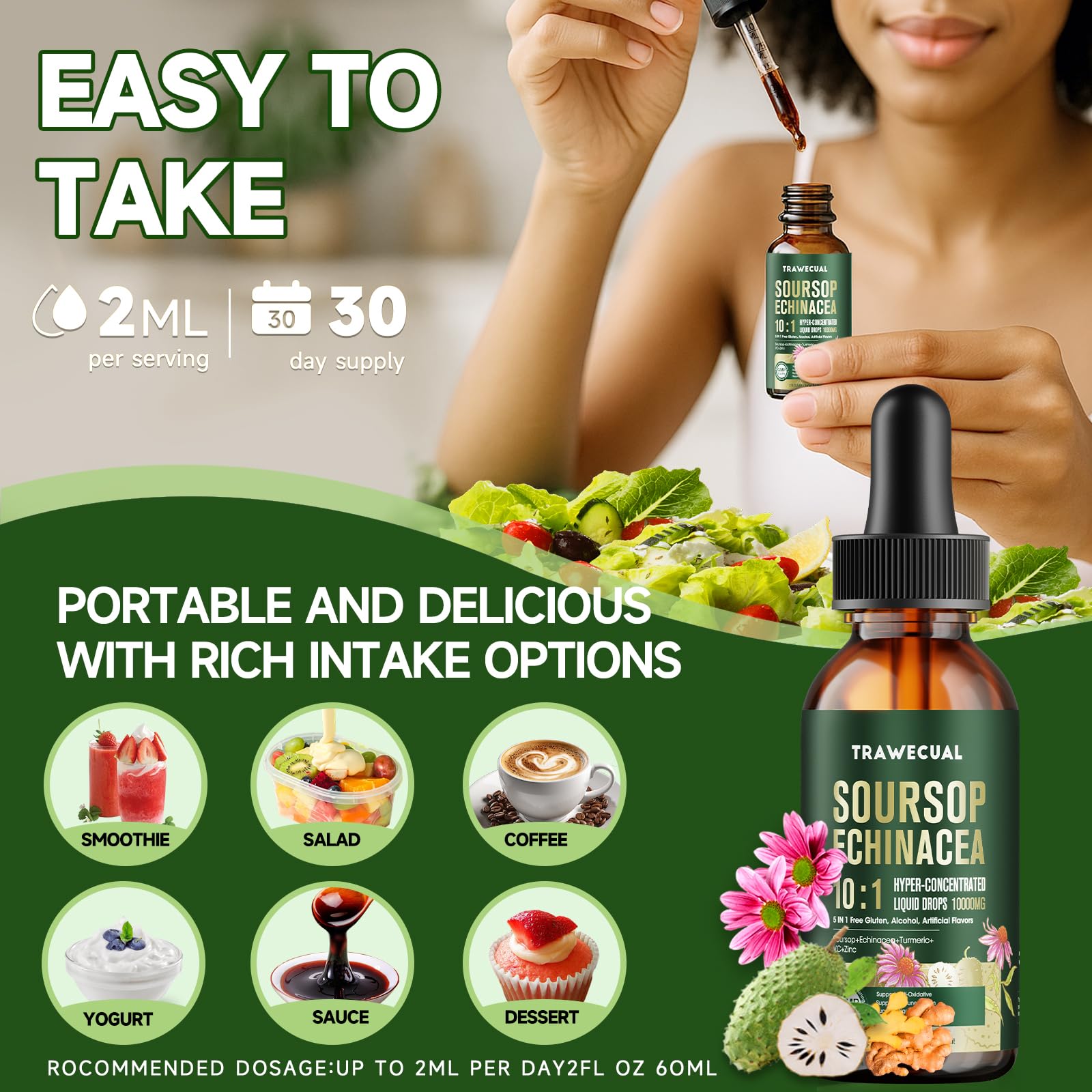 Soursop Graviola Liquid Drops 10:1 – Immune Support & Antioxidants
