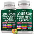 Soursop Supplement – All-in-One Moringa, Sea Moss & Berberine (120 Capsules)