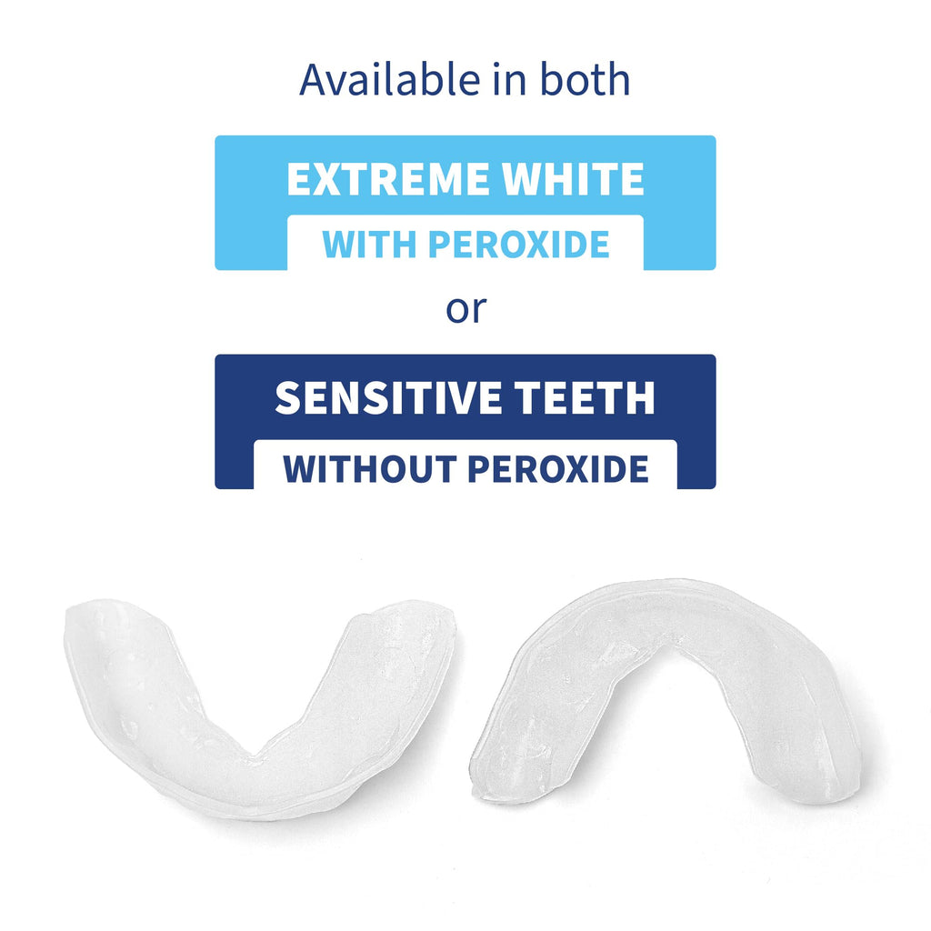 SOVA White Teeth Whitening Kit – 2 Custom-Fit Trays, 5 Gel Applicators, Protective Case