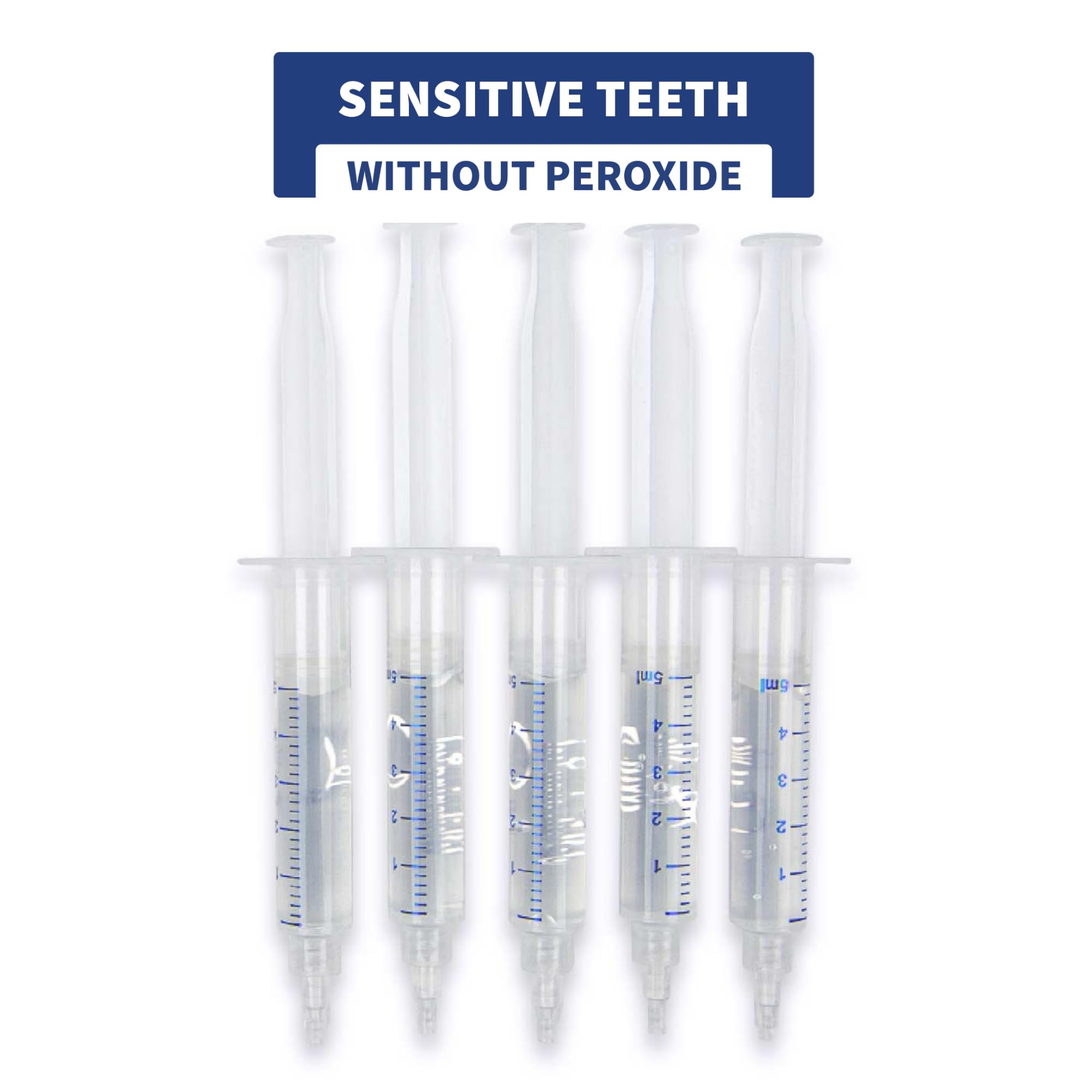 SOVA White Teeth Whitening Replacement Gel – Non-Peroxide, 5 Pack