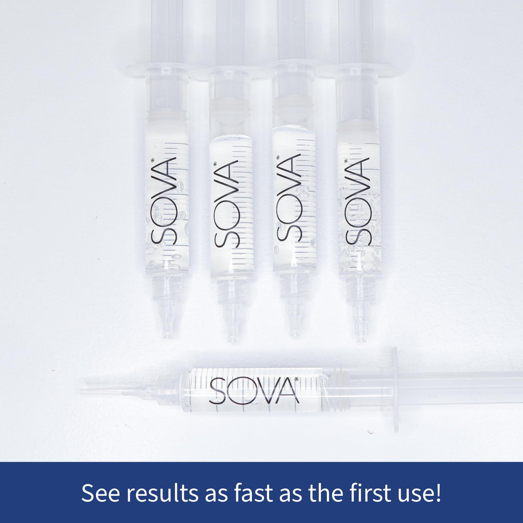 SOVA White Teeth Whitening Replacement Gel – Non-Peroxide, 5 Pack