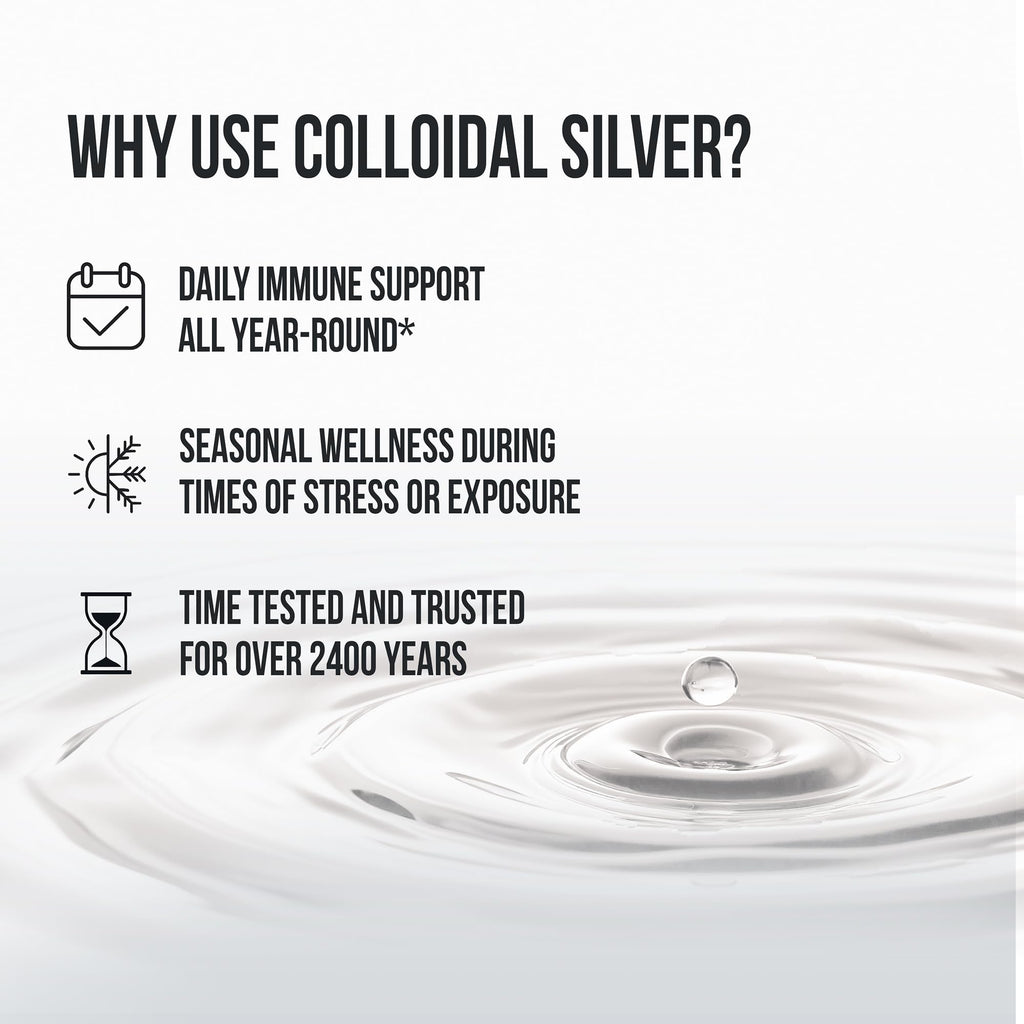 Sovereign Silver Immune Support – Colloidal Silver Hydrosol 10 ppm, 16 fl oz