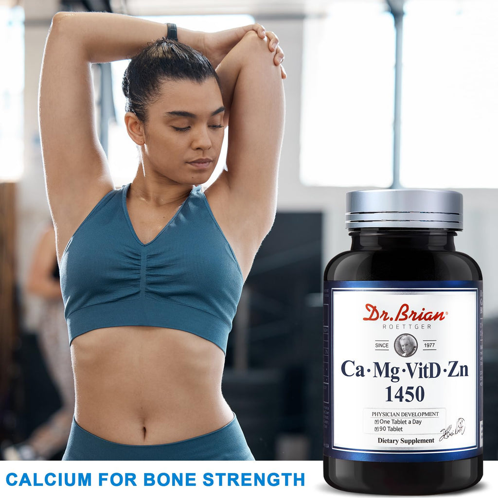 Dr. Brian Calcium Supplement – Bone & Teeth Health, Non-GMO, 90 Tablets