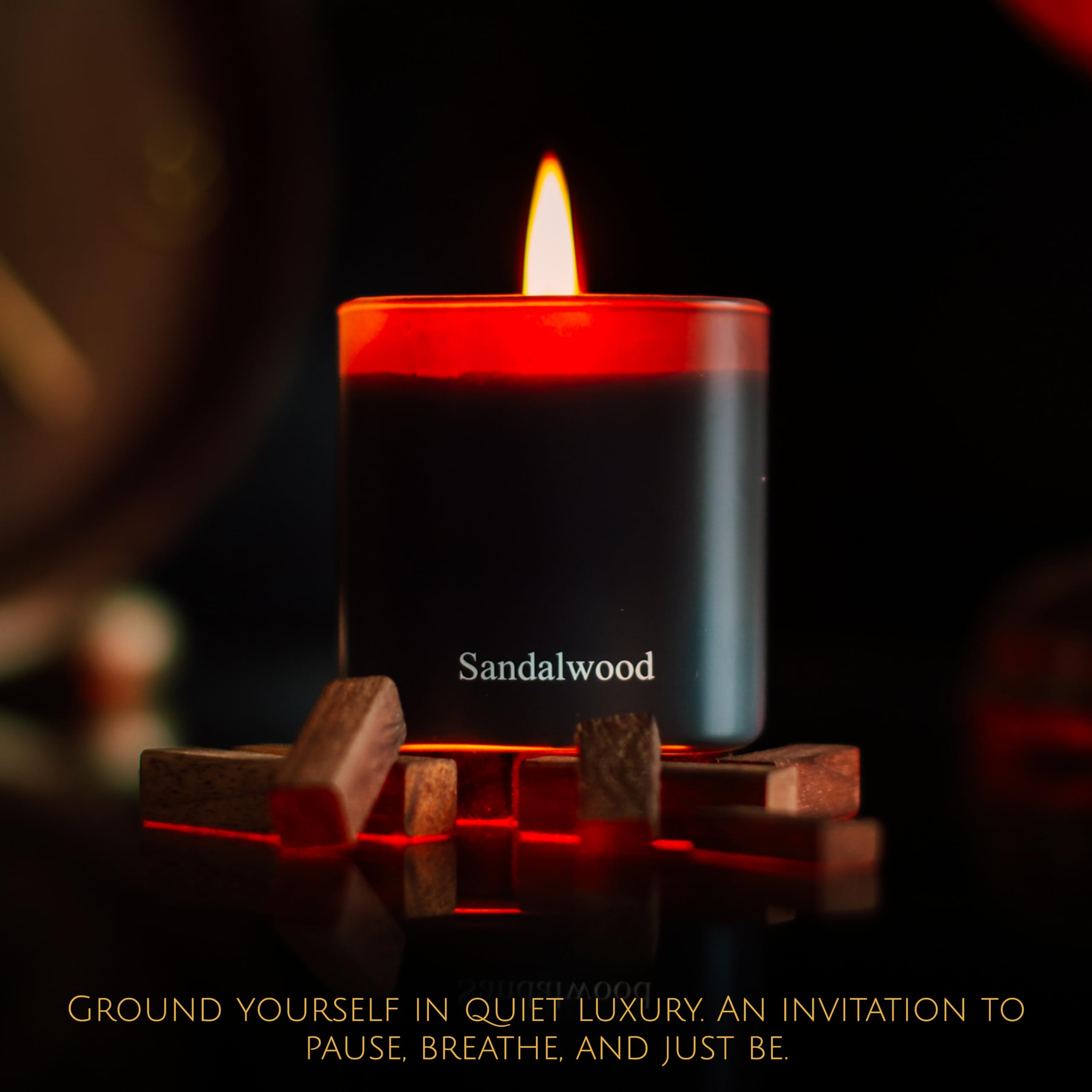 Luxury Scented Candle Gift Set 3-Pack | Champagne, Sandalwood & Amber | Clean Soy Wax