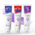 SP-6 Hydroxyapatite Toothpaste Set – 3 Tubes, Fluoride-Free, Enamel Safe, 7-Pro Probiotics Whitening
