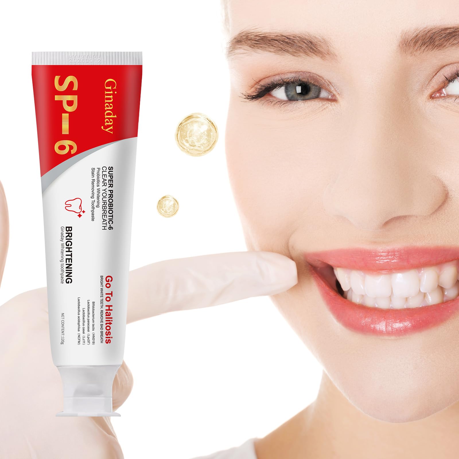 2-Pack SP-6 Probiotic Whitening Toothpaste – Deep Cleaning, Fresh Breath, Ultra Whitening