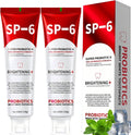 Sp-6 Probiotic Whitening Toothpaste – Fluoride-Free, Fresh Mint (2pc Bundle)