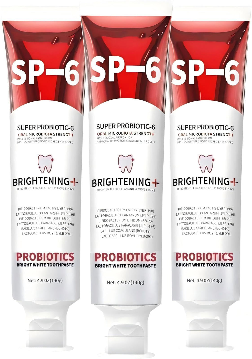 SP-6 Probiotics Whitening Toothpaste | Sp6 Brightening Tooth Paste with 6 Probiotics