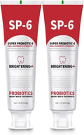 SP-6 Probiotics Whitening Toothpaste – Teeth Whitening, Gum Health, 6 Probiotics, Fluoride-Free, Minty Fresh