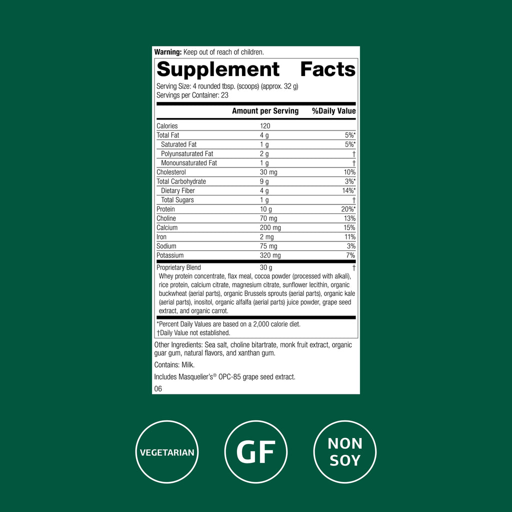 Standard Process SP Complete – Whole-Food Immune & Liver Support, Vegetarian Chocolate, 26 oz