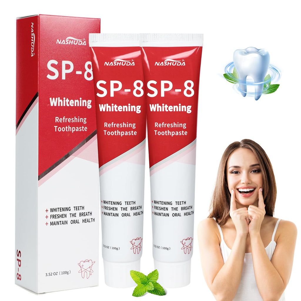 SP-8 Probiotic Ultra Whitening Toothpaste – Fresh Breath & Deep Cleaning (2PCS)
