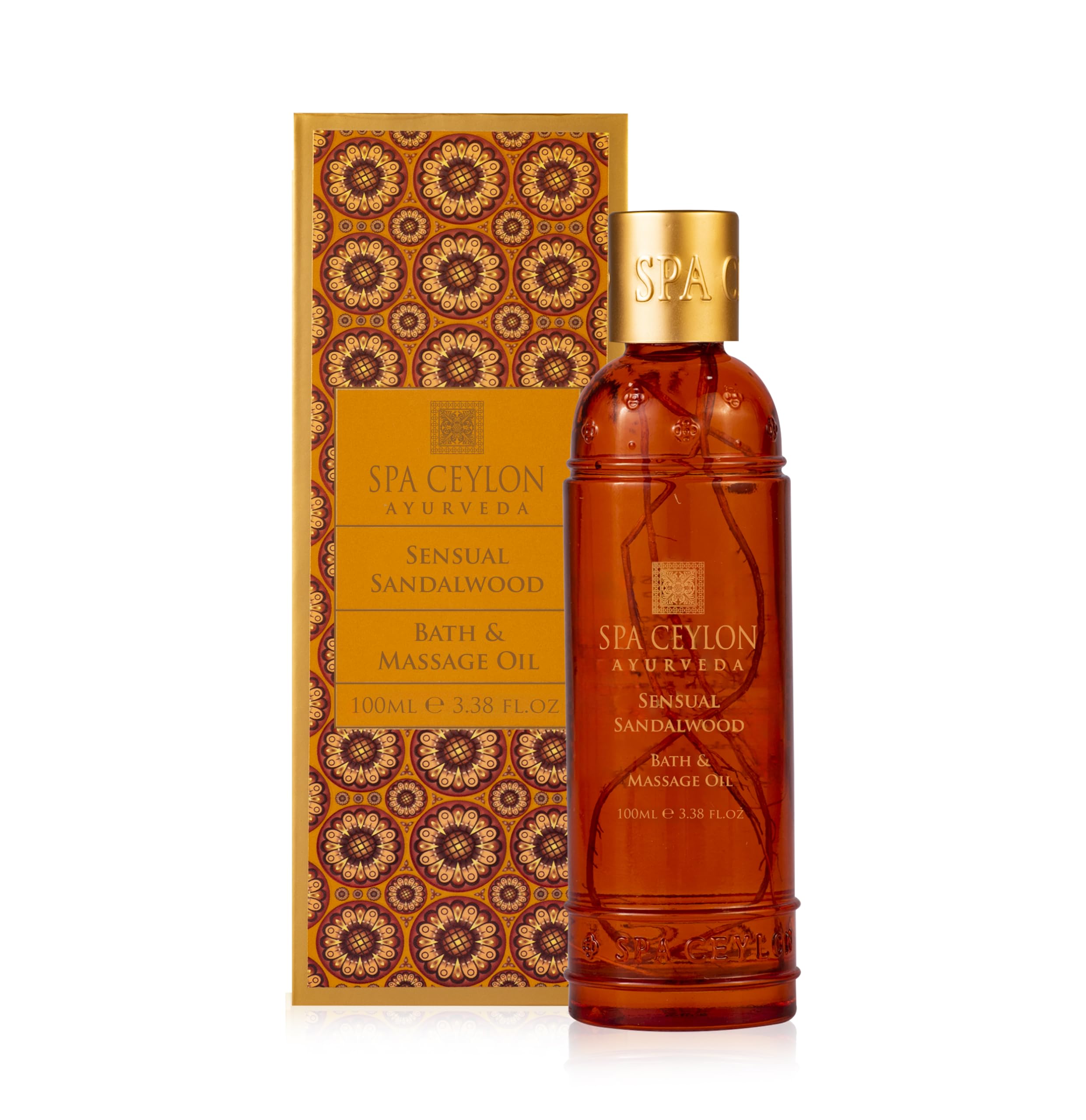 Spa Ceylon Sensual Sandalwood Bath & Massage Oil | Professional Body Oil for Massage Therapy