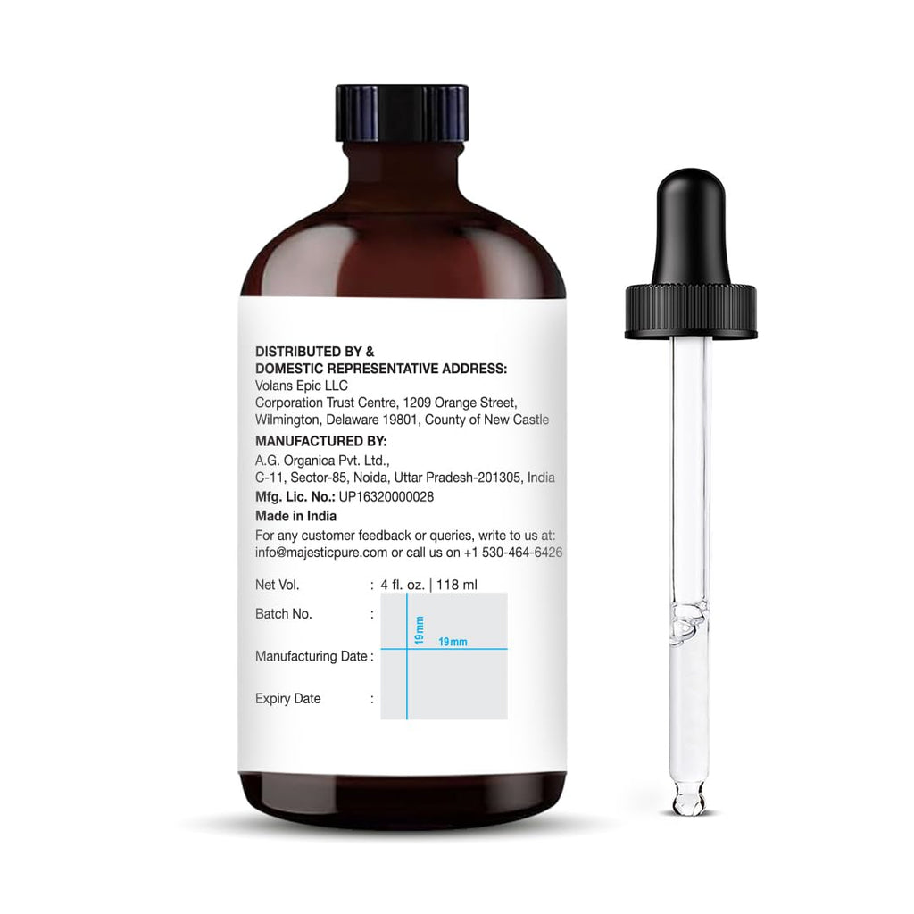 Majestic Pure Spearmint Essential Oil - 4 Fl Oz (Glass Dropper) - 100% Pure & Natural