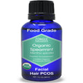 Organic, Spearmint Oil, Food, Grade, for Facial Hair, PCOS, Hair Removal – 100% Pure, Therapeutic, Spearmint Essential Oil, by Zongle Therapeutics, 1 OZ