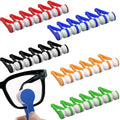 30Pcs Mini Eyeglasses Cleaner Brushes – Microfiber Clip Cleaning Tool, 5 Colors