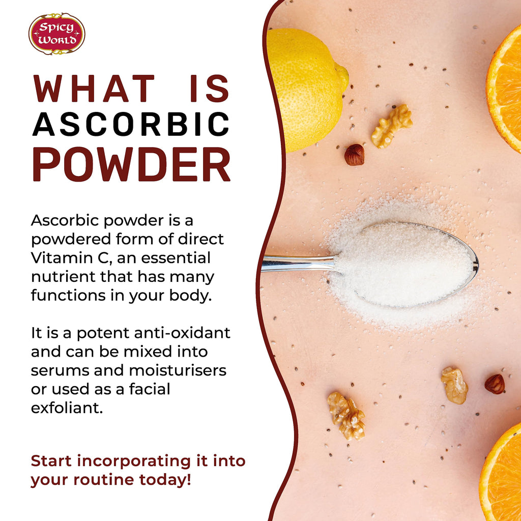 Spicy World Ascorbic Acid 1 lb – Pure Vitamin C Powder (USP, Food Grade)