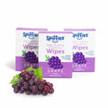 Spiffies Baby Teeth Wipes - Grape Flavor, Xylitol Dental Wipes for Teething Relief & Cleaning (20 Count, 3 Pack)