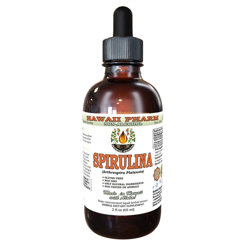 Spirulina Alcohol-Free Liquid Extract | Organic Glycerite 2 oz (USA)