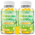 2 Pack Organic Spirulina & Chlorella Gummies – Pineapple Flavor, Vitamin C & Zinc