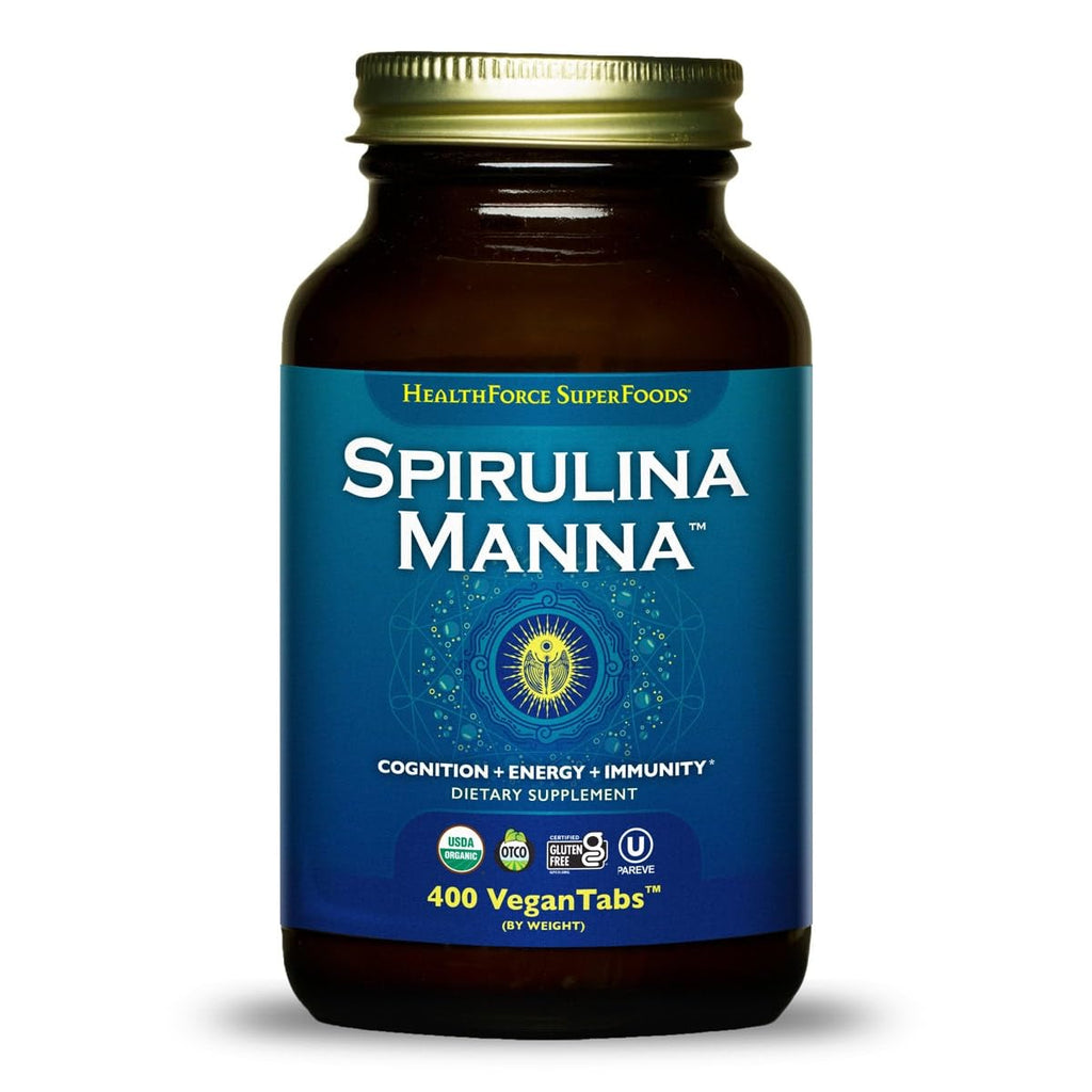 HealthForce SuperFoods Spirulina Manna - Tablet - 400 Vegan Tablets