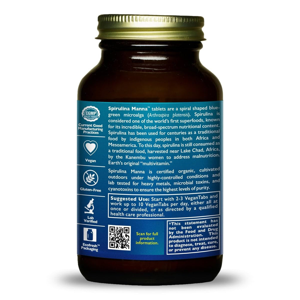 HealthForce SuperFoods Spirulina Manna - Tablet - 400 Vegan Tablets