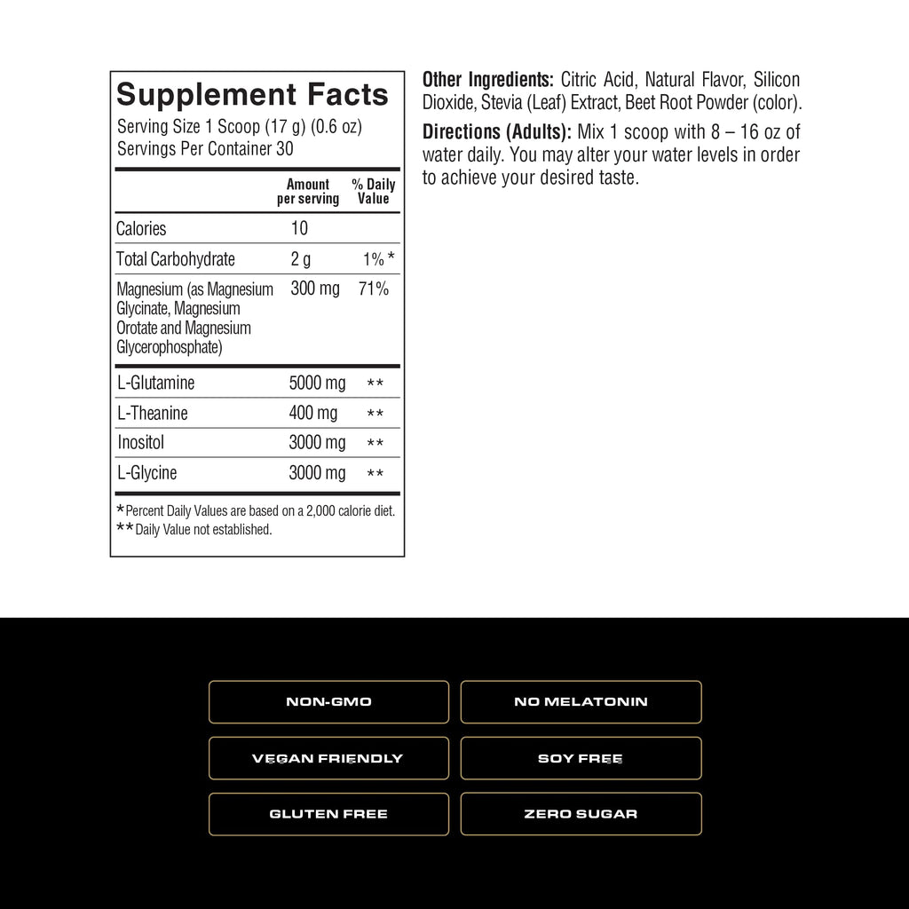Spoken Nutrition Sleep Builder – Melatonin-Free Sleep Powder, 3 Magnesium Forms, Cherry Flavor, 30 Servings