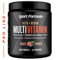 Sport Formula 99 Multivitamin Powder – Fruit Punch Drink Mix with BCAAs, Electrolytes, Vegan & Keto Friendly