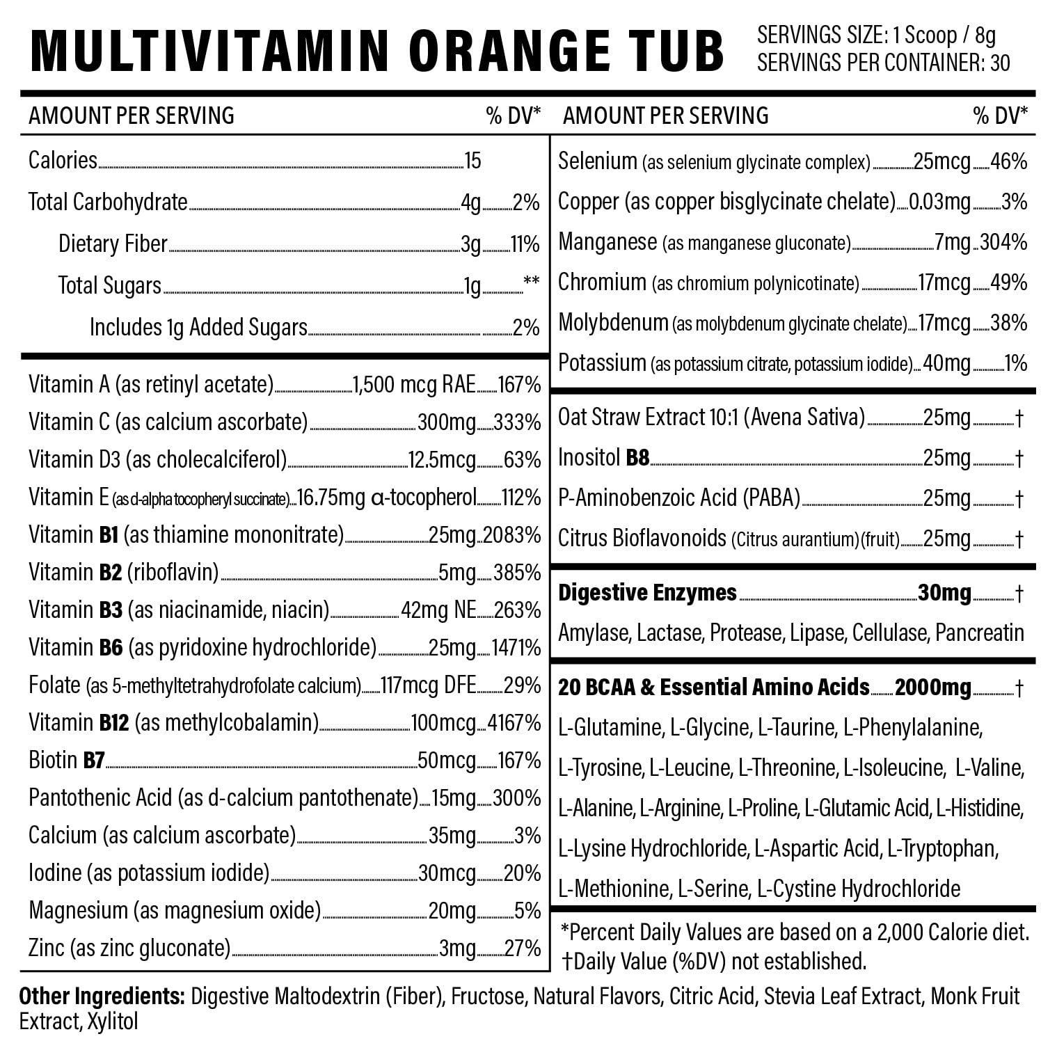 Sport Formula 99 Multivitamin Powder – Keto Drink Mix, Vegan, BCAA Support, Electrolytes