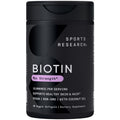 Sports Research Biotin 10,000mcg with Organic Coconut Oil – 30 Veggie Softgels | Vegan, Non-GMO