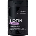 Sports Research Biotin 10,000mcg with Organic Coconut Oil – Vegan, Non-GMO, Gluten & Soy-Free – 120 Veggie Softgels