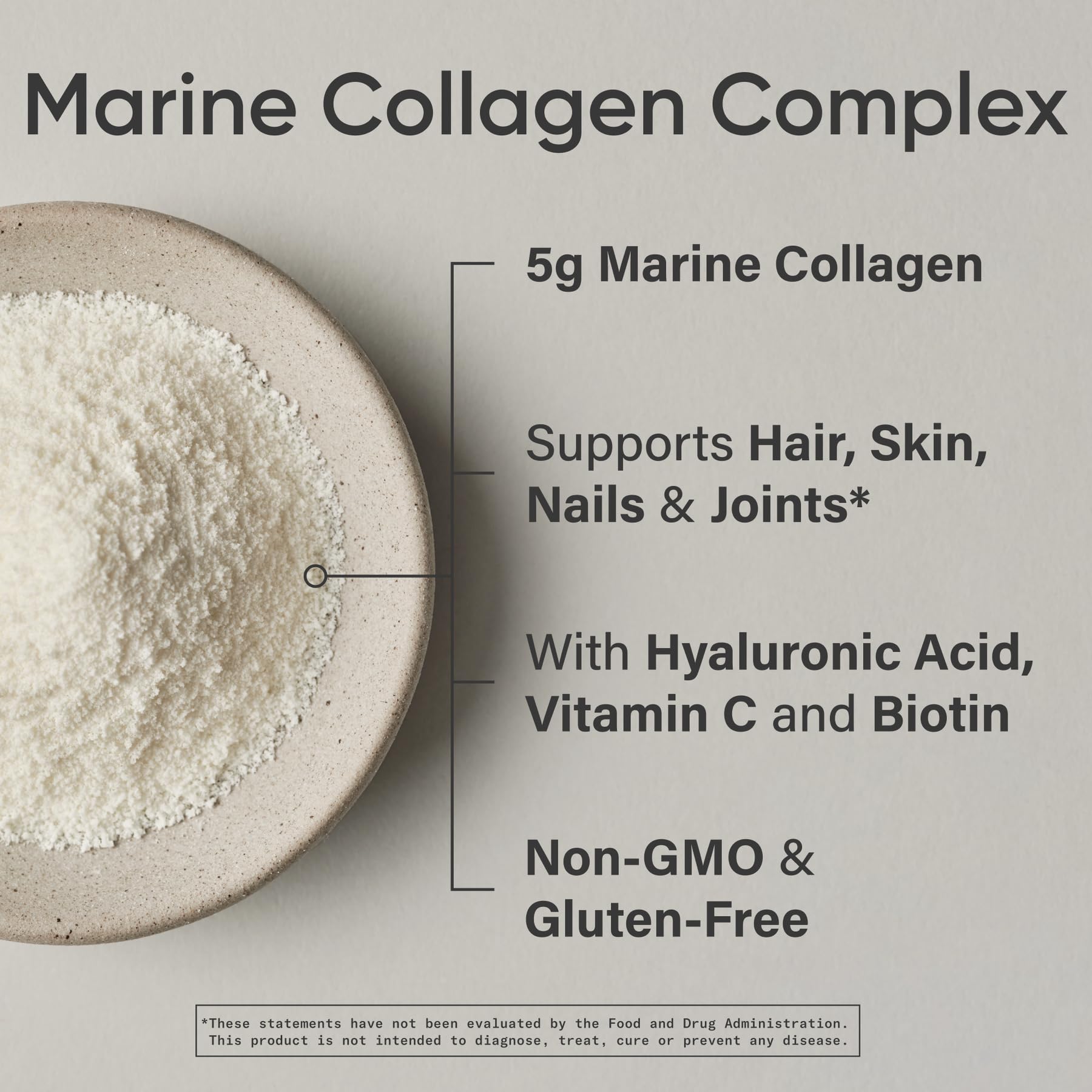 Sports Research Collagen Beauty Complex – Hyaluronic Acid, Vitamin C + Biotin | Unflavored (30 Servings)