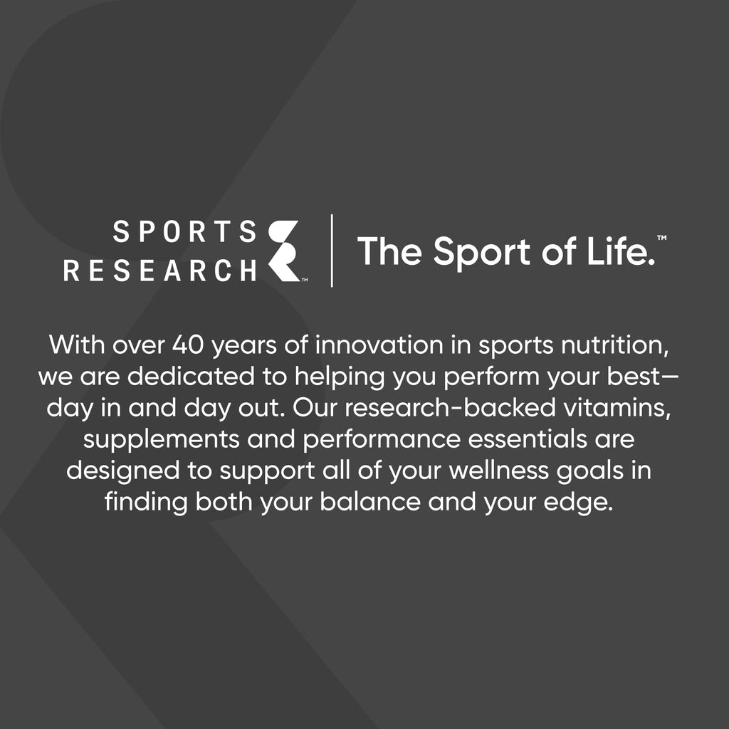 Sports Research Collagen Peptides — Hydrolyzed Type I & III Powder for Skin, Hair, Nails & Joints