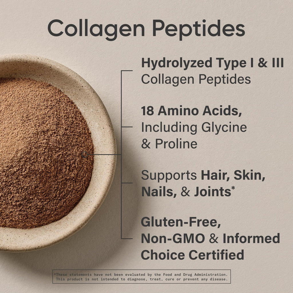 Sports Research Collagen Peptides – Hydrolyzed Type I & III, Skin & Joints