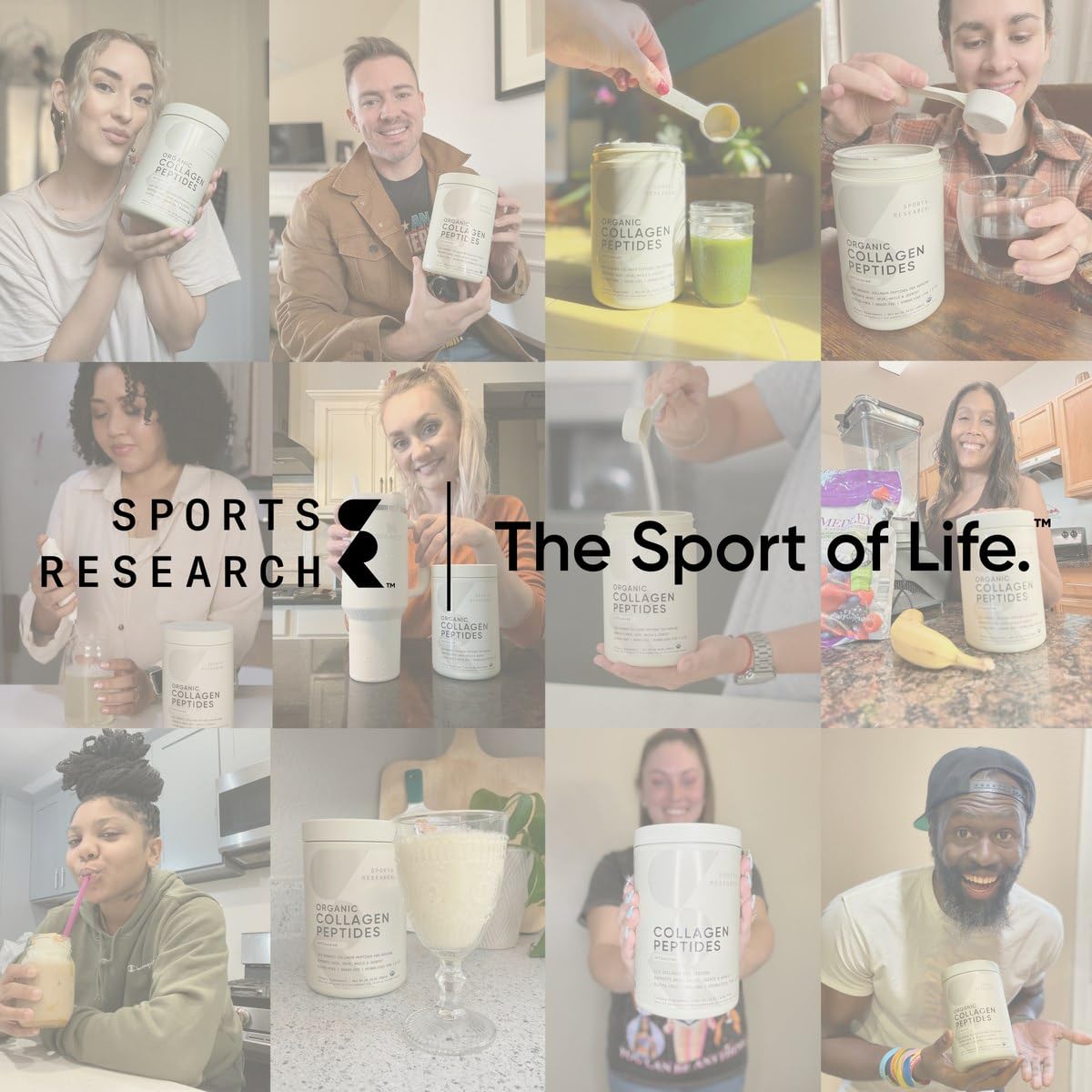 Sports Research Collagen Peptides – Hydrolyzed Type I & III, Skin & Joints