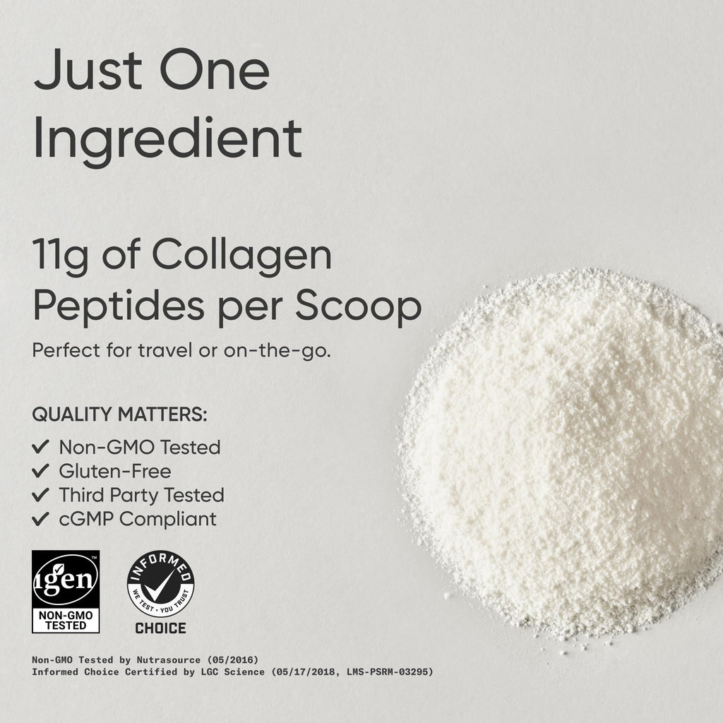 Sports Research Collagen Peptides - Hydrolyzed Type I & III Collagen Powder for Skin, Joints, Hair & Nails