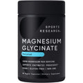 Sports Research Magnesium Glycinate 160 mg | Chelated, Vegan Capsule – 90 Count