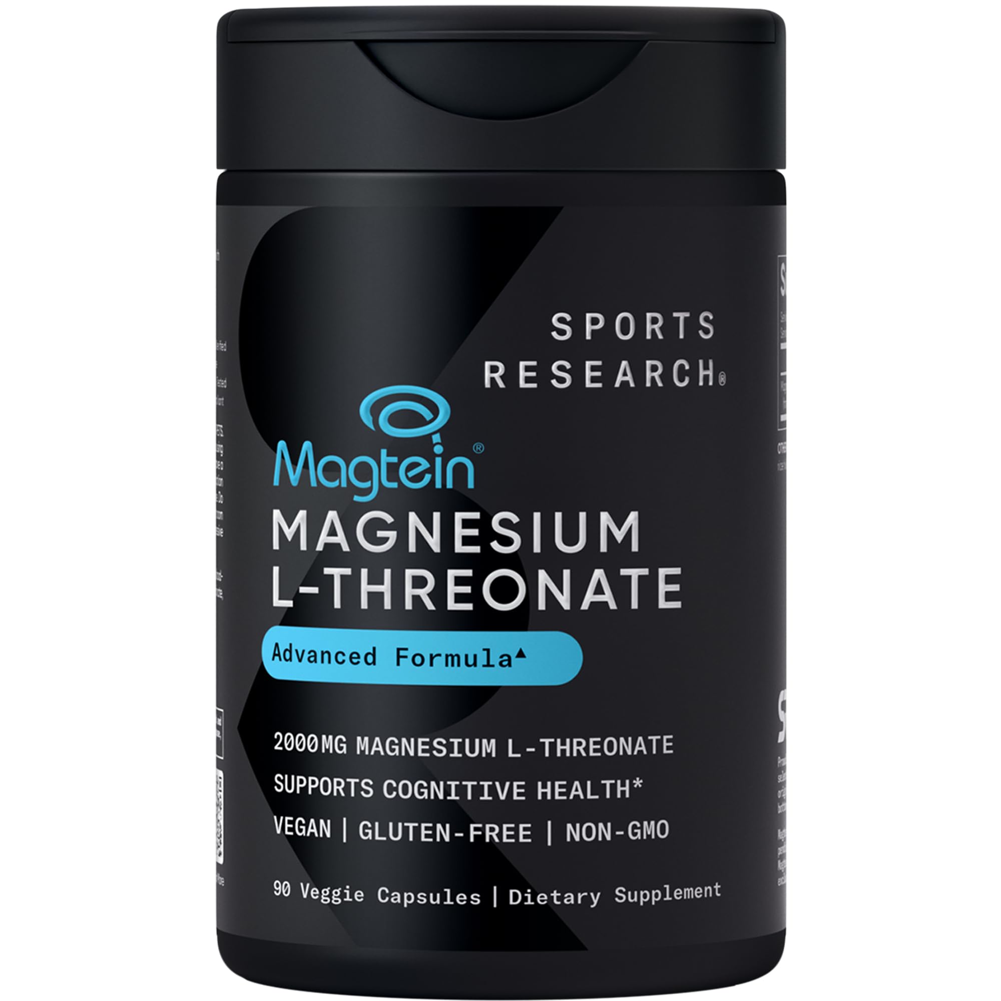 Magtein Magnesium L-Threonate Capsules for Memory, Focus & Cognition | Sports Research