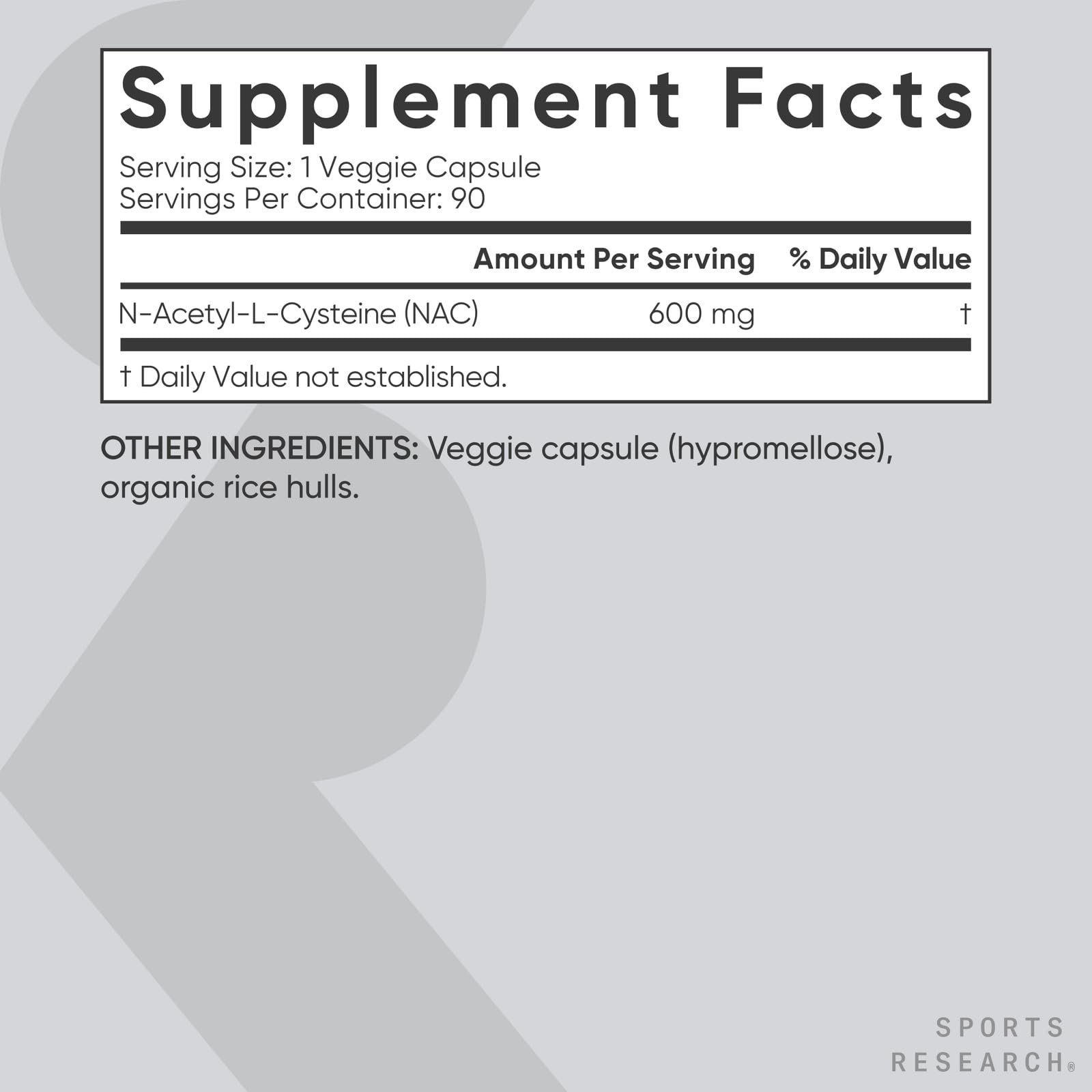 Sports Research N-Acetyl L-Cysteine (NAC) 600mg Veggie Capsules – Lemon Aroma, 2 Pack – Vegan, Non-GMO, Gluten Free
